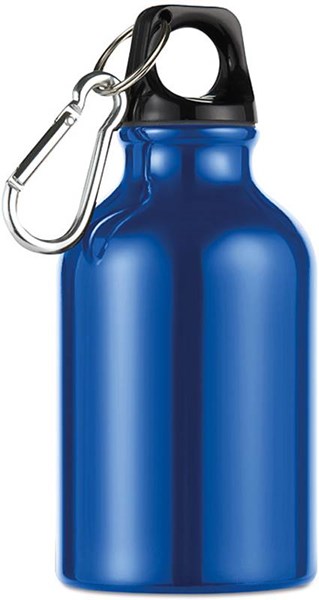 Obrázky: Modrá aluminiová láhev s karabinkou, Obrázek 1