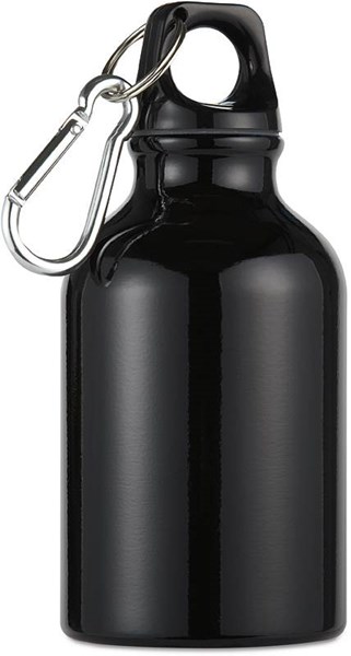Obrázky: Černá aluminiová láhev s karabinkou, Obrázek 1