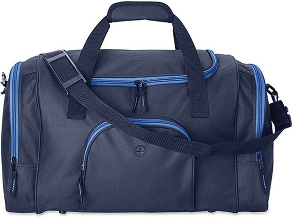 Obrázky: Modrá sportovní taška se světlemodrými zipy, Obrázek 1