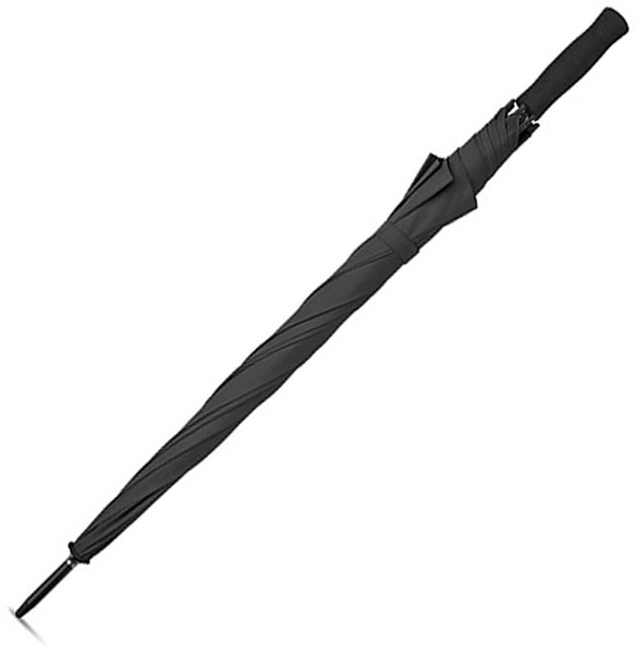 Obrázky: Automatický deštník z hedvábného PE, černý