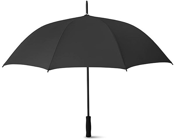 Obrázky: Automatický deštník z hedvábného PE, černý, Obrázek 2