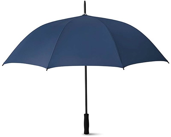 Obrázky: Automatický deštník z hedvábného PE, modrý, Obrázek 2