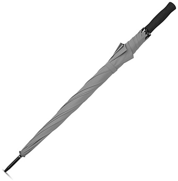Obrázky: Automatický deštník z hedvábného PE, šedý, Obrázek 1