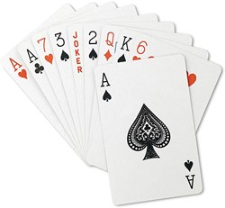 Obrázky: Hrací karty v PP pouzdře, červené