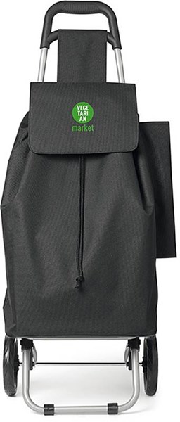 Obrázky: Nákupní taška na kolečkách, černá, Obrázek 2