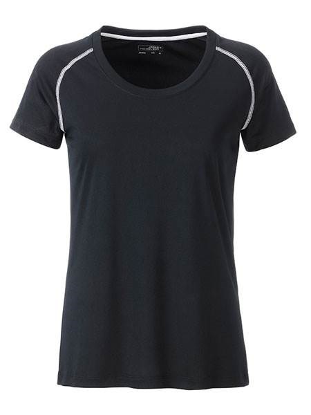 Obrázky: Dámské funkční tričko SPORT 130, černá/bílá XS, Obrázek 2