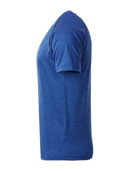 Obrázky: Pánské funkční tričko SPORT 130, modrý melír XL, Obrázek 3
