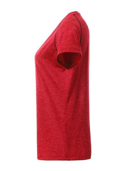 Obrázky: Dámské funkční tričko SPORT 130, červený melír XL, Obrázek 3