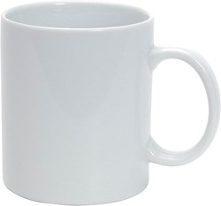 Obrázky: Bílý klasický porcelánový hrnek 300 ml