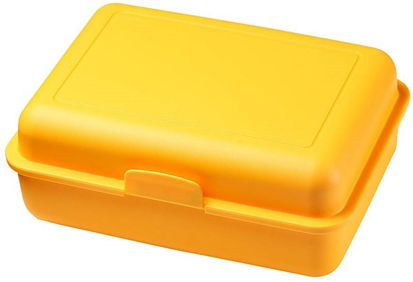 Obrázky: Žlutý plastový větší svačinový box