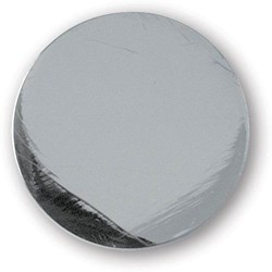Obrázky: Lesklý kovový stříbrný žeton velikosti 10,-/0,5€