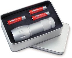 Obrázky: Svítilna s 9 LED diodami v boxu včetně baterií