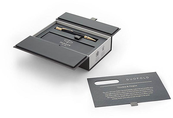 Obrázky: PARKER Classic Black GT, zlaté detaily, kul. pero, Obrázek 2