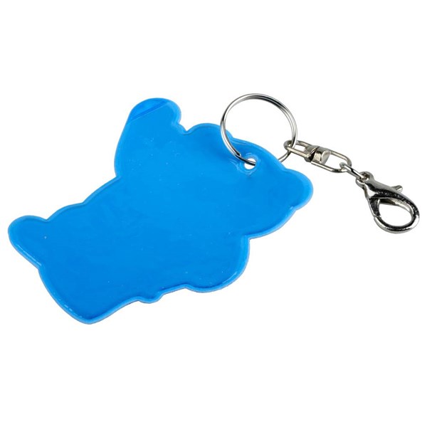 Obrázky: Modrý reflexní přívěsek s karabinou - medvídek, Obrázek 4