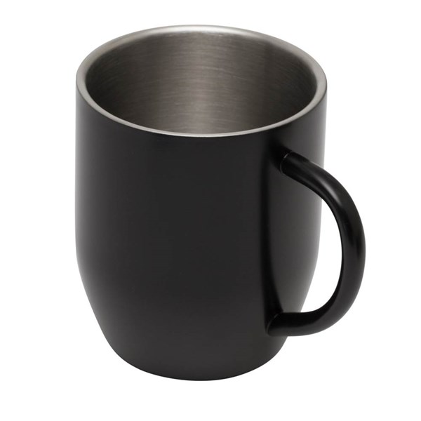 Obrázky: Termohrnek černý matný 350 ml, celonerez., v krabičce