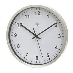 Obrázky: Stříbrné rádiem řízené analogové hodiny