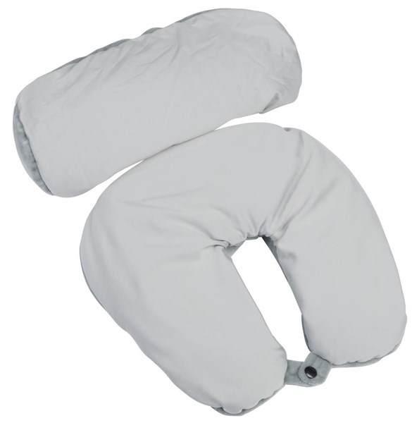 Obrázky: Šedý cestovní límec/polštář plněný kuličkami, Obrázek 2