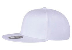 Obrázky: Akrylová čepice bílá s plochým kšiltem