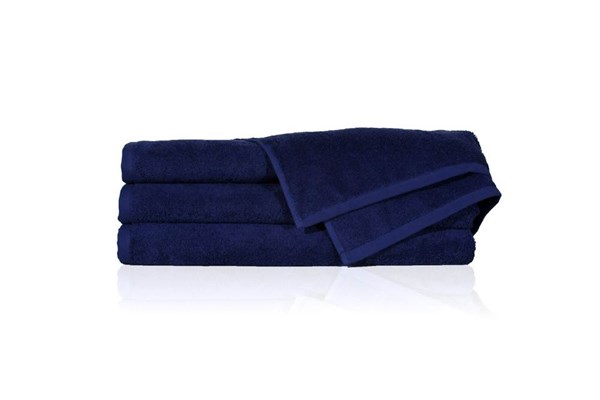 Obrázky: Velká tm.modrá plážová osuška bez bordury 450 g/m2