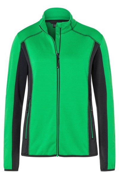 Obrázky: Dám.STRETCH FLEECE JACKET 200 zeleno-antracit. L, Obrázek 2