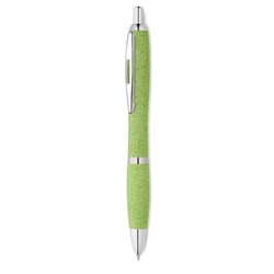 Obrázky: Kuličkové pero Okay z pšeničné slámy, zelené