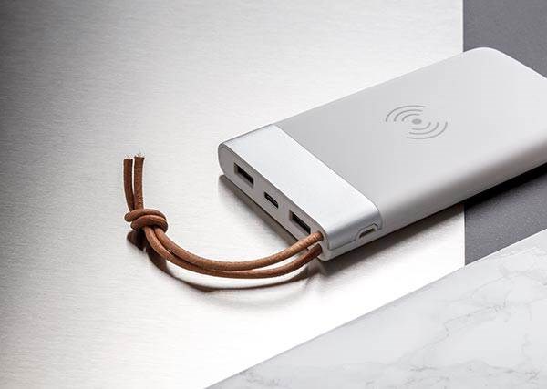 Obrázky: Bílá bezdrátová powerbanka 8 000 mAh 5W, Obrázek 9
