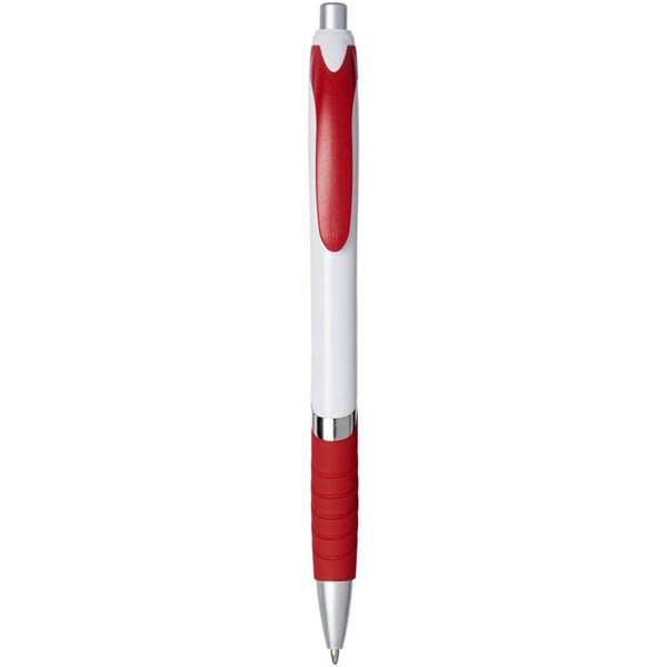 Obrázky: Kuličkové pero s gumovým úchopem, červené, ČN, Obrázek 1