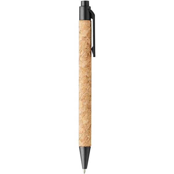 Obrázky: Kuličkové pero z korku a pšeničné slámy, černé, Obrázek 7