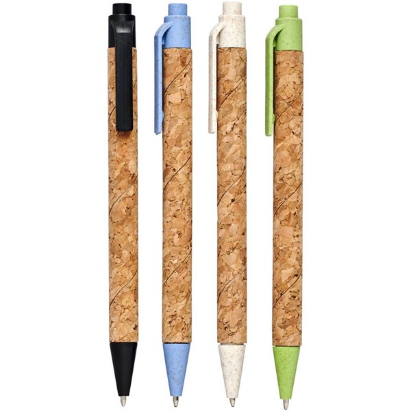 Obrázky: Kuličkové pero z korku a pšeničné slámy, zelené, Obrázek 5