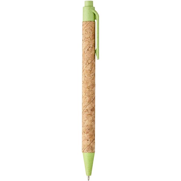 Obrázky: Kuličkové pero z korku a pšeničné slámy, zelené, Obrázek 7