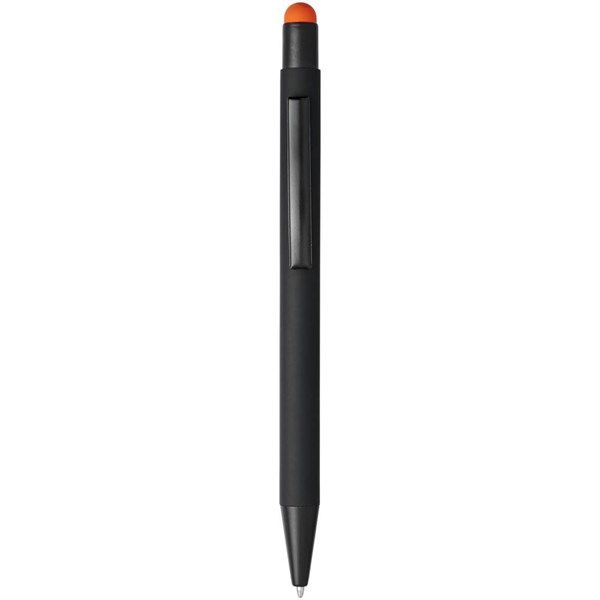 Obrázky: Pryžové kuličkové pero, oranžový stylus