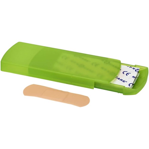 Obrázky: Zelená transp. 5dílná krabička s náplastmi