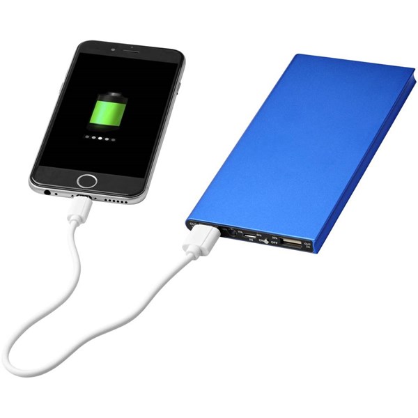Obrázky: Modrá hliníková powerbanka 8000 mAh, Obrázek 3