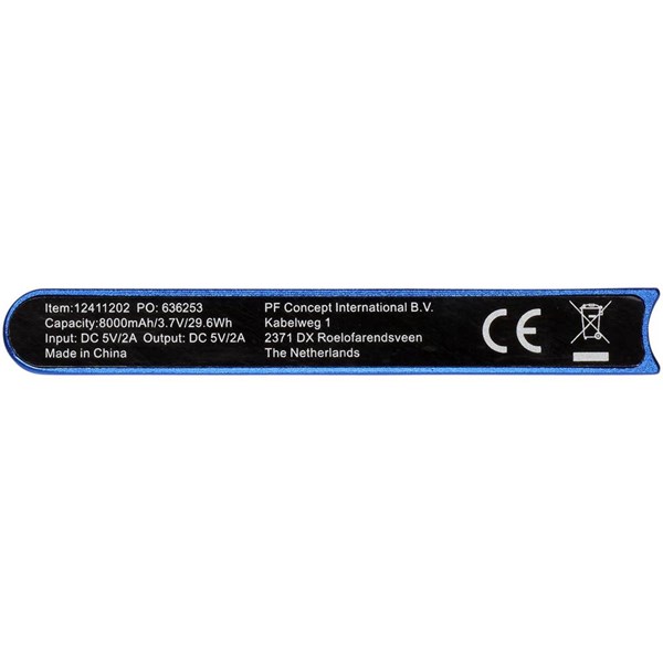 Obrázky: Modrá hliníková powerbanka 8000 mAh, Obrázek 10