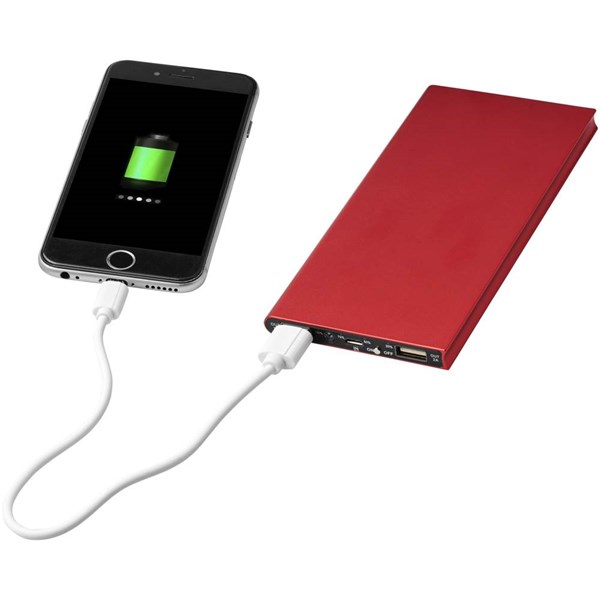 Obrázky: Červená hliníková powerbanka 8000 mAh, Obrázek 3