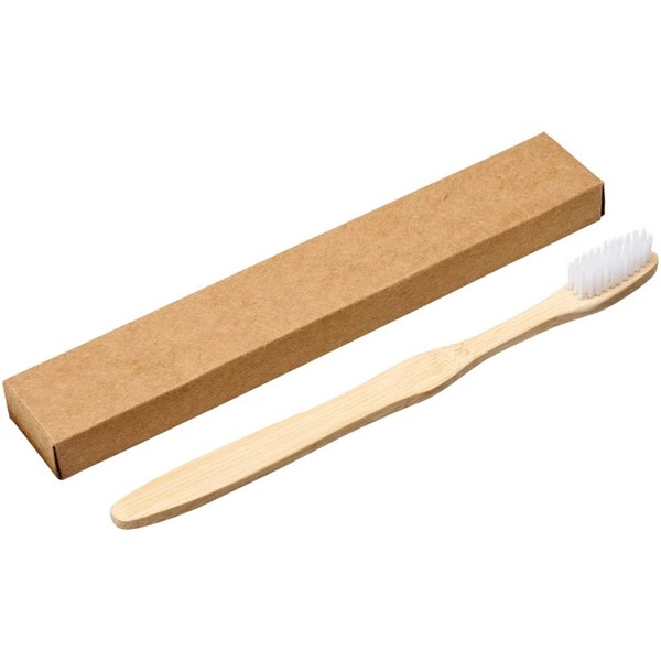 Obrázky: Bambusový zubní kartáček, bílý, Obrázek 2