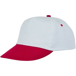 Obrázky: Bílá čepice s červeným kšiltem