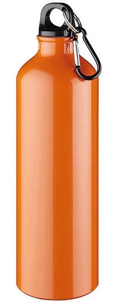 Obrázky: Oranžová hliníková láhev 770 ml s karabinou