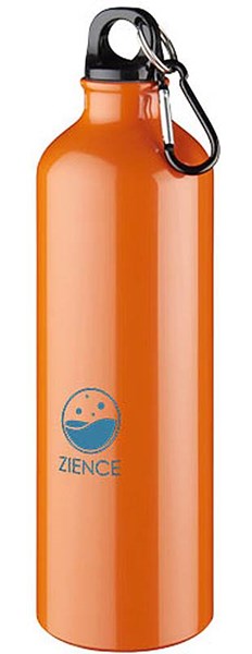 Obrázky: Oranžová hliníková láhev 770 ml s karabinou, Obrázek 5