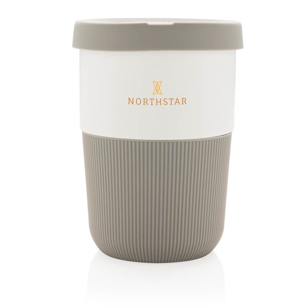 Obrázky: PLA hrnek coffee to go 380ml, šedá, Obrázek 4