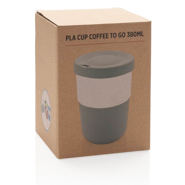 Obrázky: PLA hrnek coffee to go 380ml, šedá, Obrázek 8