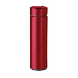 Obrázky: Nerezová termoska 425 ml s louhovačem, červená
