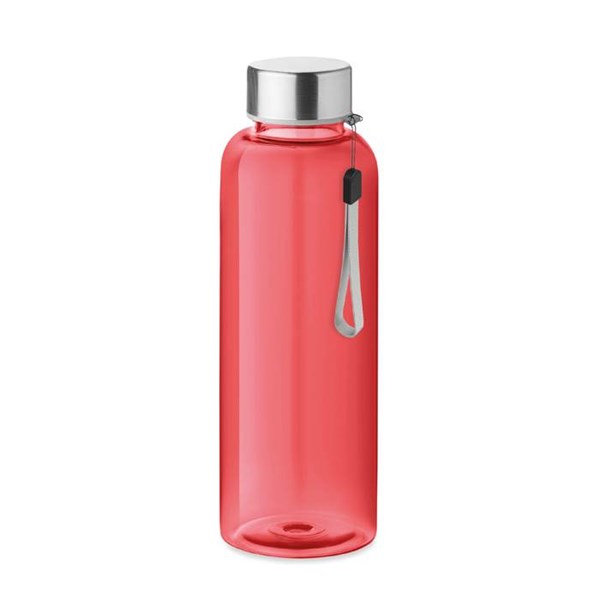 Obrázky: Láhev z PET recyklátu 500 ml, červená