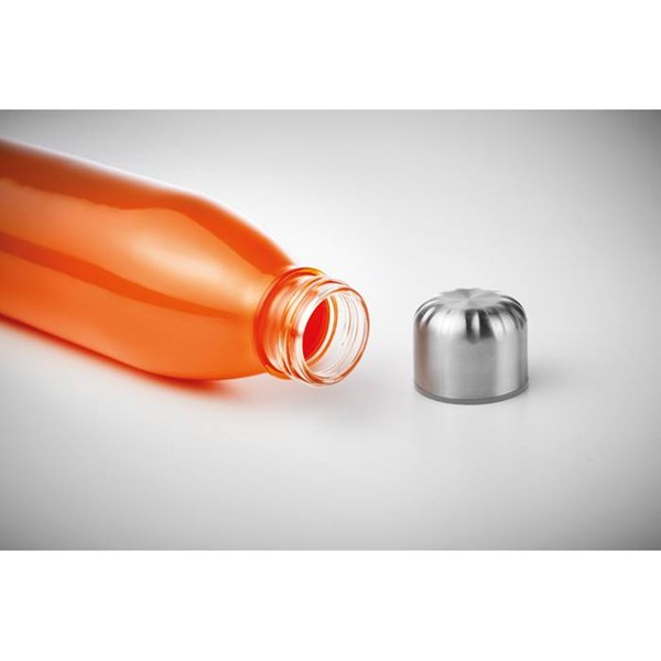 Obrázky: Skleněná láhev na pití 650 ml, oranžová, Obrázek 7