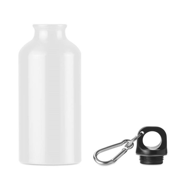 Obrázky: Hliníková láhev 400 ml, bílá, Obrázek 2