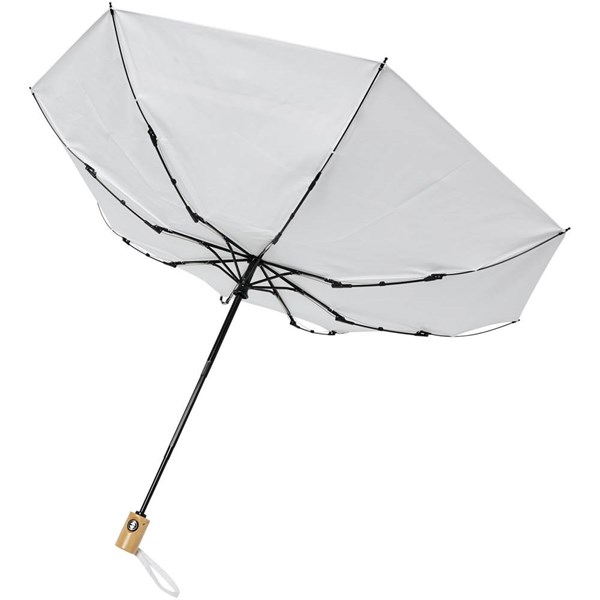 Obrázky: Automatický skládací deštník, rec. PET, bílý, Obrázek 4
