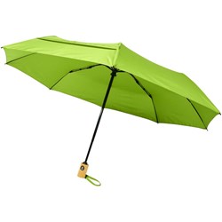 Obrázky: Automatický skládací deštník, rec. PET, zelený