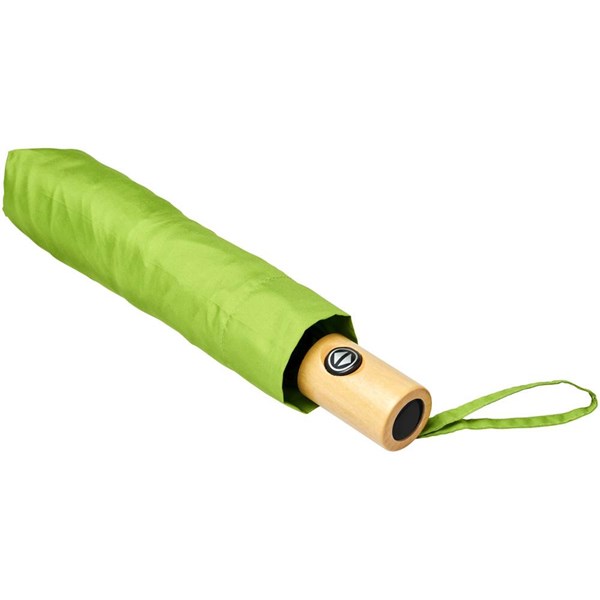 Obrázky: Automatický skládací deštník, rec. PET, zelený, Obrázek 2