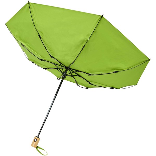 Obrázky: Automatický skládací deštník, rec. PET, zelený, Obrázek 4