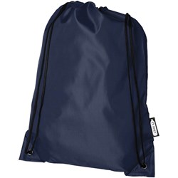 Obrázky: Stahovací batoh z recyklovaných PET tmavě modrá